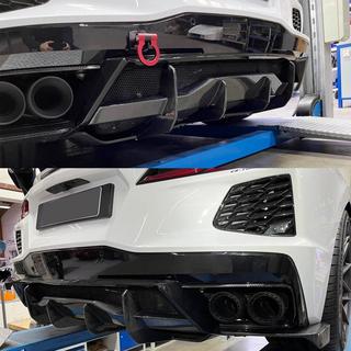 Difuzor zadnjega odbijača V2 (2019-2022, Karbon) Chevrolet Corvette C8 2019– fotografija 3