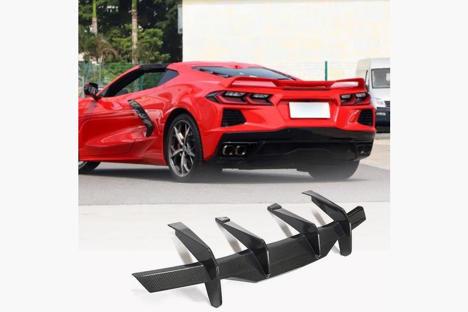 Chevrolet Corvette C8 2019– Difuzor zadnjega odbijača V2 (2019-2022, Karbon) Image