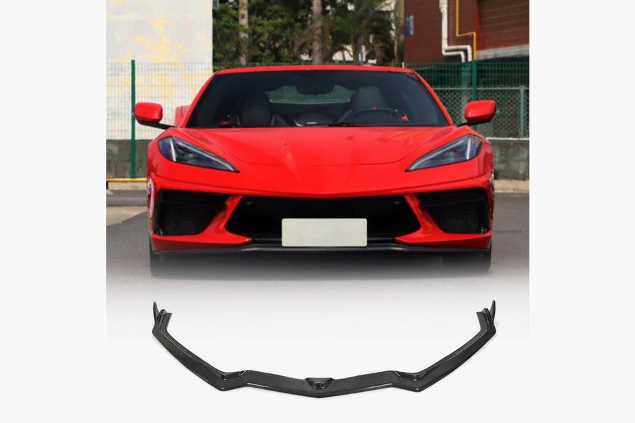 Chevrolet Corvette C8 2019– Lip spojler sprednjega odbijača (Karbon) Image
