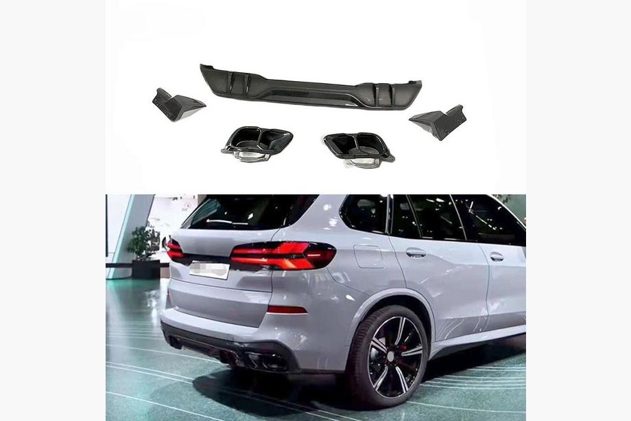 BMW X5 G05 2019–2026 Paradigma difuzor zadnjega odbijača (za M-Sport, 2023+, pravi karbon) Image