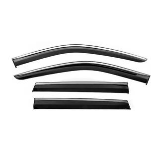Vetrni deflektorji oken s kromirano letvijo Niken Luxury (4 kosi) Jeep Grand Cherokee WK2 2010–2021 fotografija 1