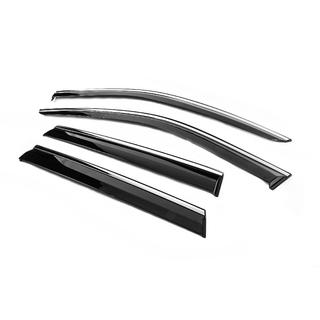 Vetrni deflektorji oken s kromirano letvijo Niken Luxury (4 kosi) Jeep Grand Cherokee WK2 2010–2021 fotografija 2