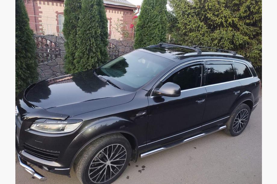 Audi Q7 2005–2015 Strešni nosilci (prečne letve) za integrirane strešne nosilce Skybar V2 120 cm (2 kos) Siva Image