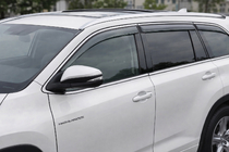 Toyota Highlander 2013–2019 Okenski vetrni deflektorji s kromiranim okrasnim trakom Niken Luxury (6 kos) fotografija 1