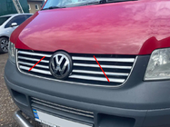 Volkswagen T5 Transporter 2003–2010 Obroba maske hladilnika (nerjaveče jeklo) fotografija 4