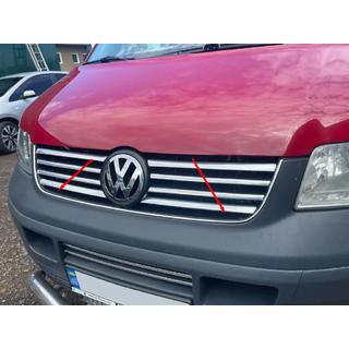 Obroba maske hladilnika (nerjaveče jeklo) Volkswagen T5 Transporter 2003–2010 fotografija 4