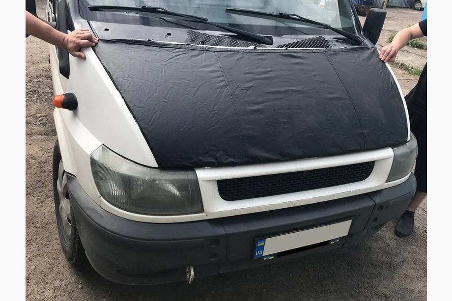 Ford Transit 2000–2014 Prevleka za pokrov motorja (2000-2006, umetno usnje) Image