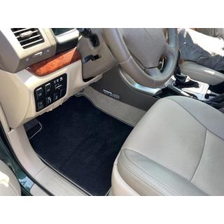 Deluxe tekstilni tepihi (3 vrste, črni) Toyota Land Cruiser Prado 120 2002–2009 fotografija 1