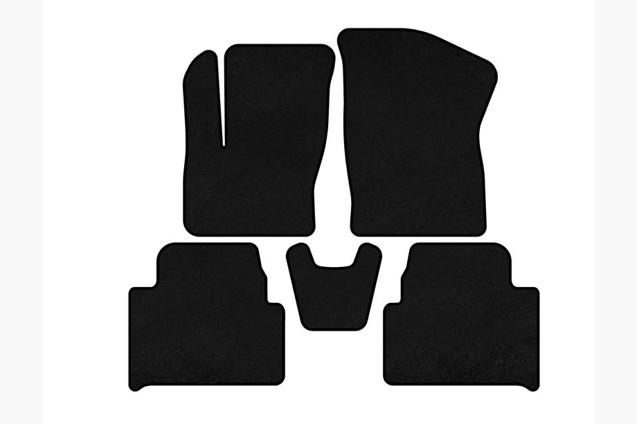 Ford C-Max 2004–2010 Tekstilni tepihi Deluxe (Črna) Image
