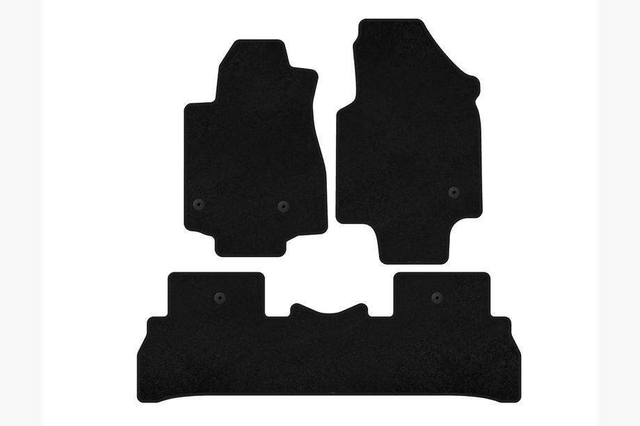 Honda Pilot 2008–2015 Deluxe tekstilni tepihi za notranjost (2008-2012, 7-sedežni, črni) Image