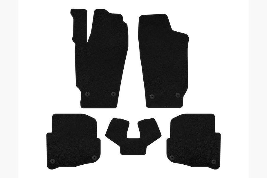 Skoda Fabia 2000–2007 Avtomobilski tekstilni tepihi Deluxe (SD, črni) Image