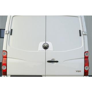 Okvir zadnjega logotipa (nerjaveče jeklo) Mercedes Sprinter W906 2006–2018 fotografija 1