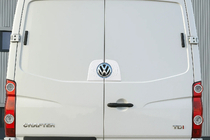 Volkswagen Crafter 2006–2016 Okvir zadnjega logotipa (nerjaveče jeklo) fotografija 1
