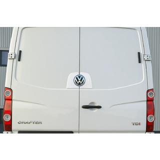 Okvir zadnjega logotipa (nerjaveče jeklo) Volkswagen Crafter 2006–2016 fotografija 1