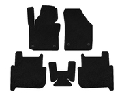 Volkswagen Touran 2003–2010 Tekstilne preproge Deluxe (2 vrsti, 2006-2010, 7-sedežne, črne) fotografija 1