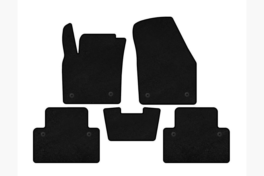 Volvo C30 2006–2012 Tekstilne preproge za avto Deluxe (HB, 3-vratni, črne) Image