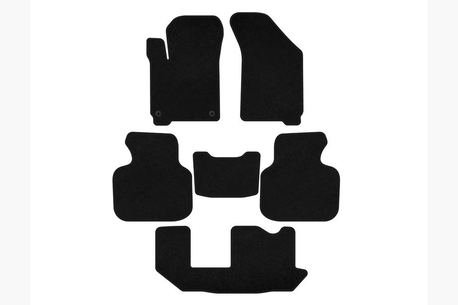Dodge Journey 2008–2020 Tekstilne preproge Deluxe (2011-2020, 3 vrste, 7-sedežni, črne) Image