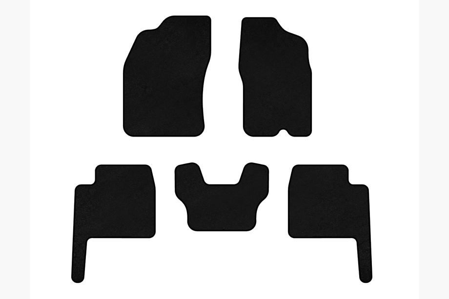 Dodge Durango 2004–2009 Tekstilni tepihi Deluxe (Črna) Image