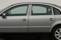 Volkswagen Passat B5 1997–2005 Letvice stebričkov vrat (6 kos, nerjavno jeklo) fotografija 1