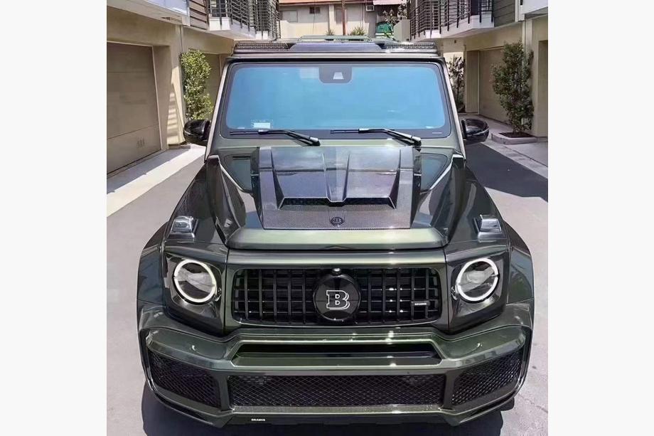 Mercedes G-Class W463 2018–2024 Okrasna obloga pokrova motorja (karbon) Image