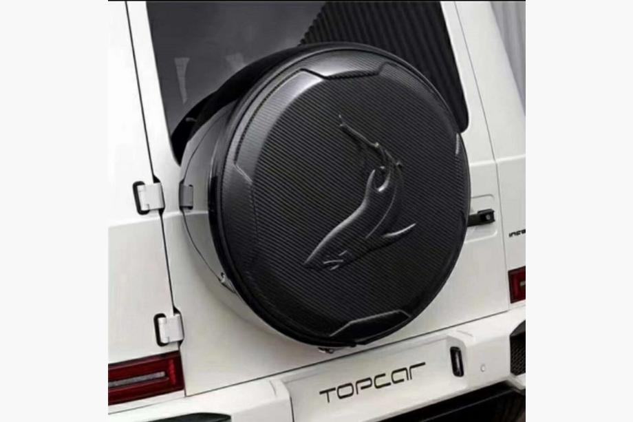 Mercedes G-Class W463 2018–2024 Pokrov rezervnega kolesa Topcar-Style (Karbon) Fotografija 1