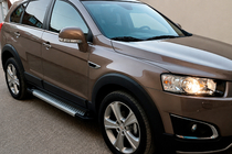 Opel Antara 2006–2017 Stranske stopnice Allmond Grey (2 kosa, aluminij) 2016-2018 fotografija 1