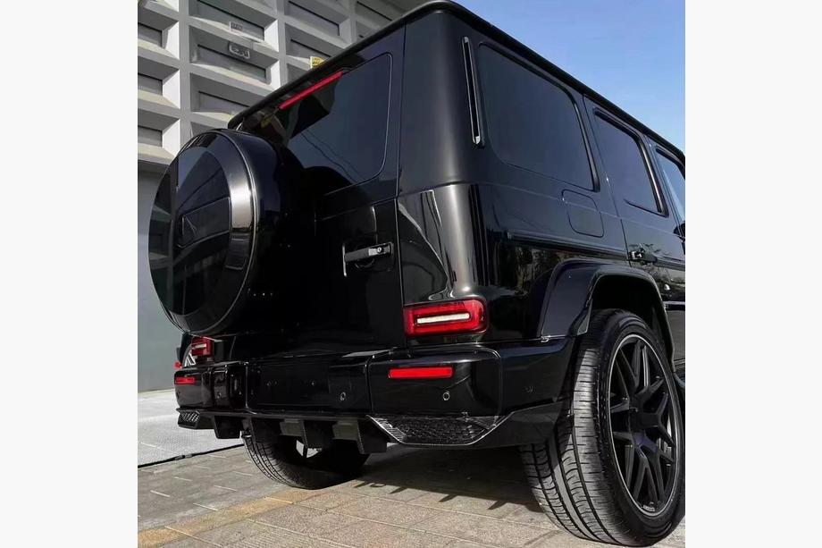 Mercedes G-Class W463 2018–2024 Difuzor zadnjega odbijača V2 (za G63 AMG, karbon) Fotografija 4