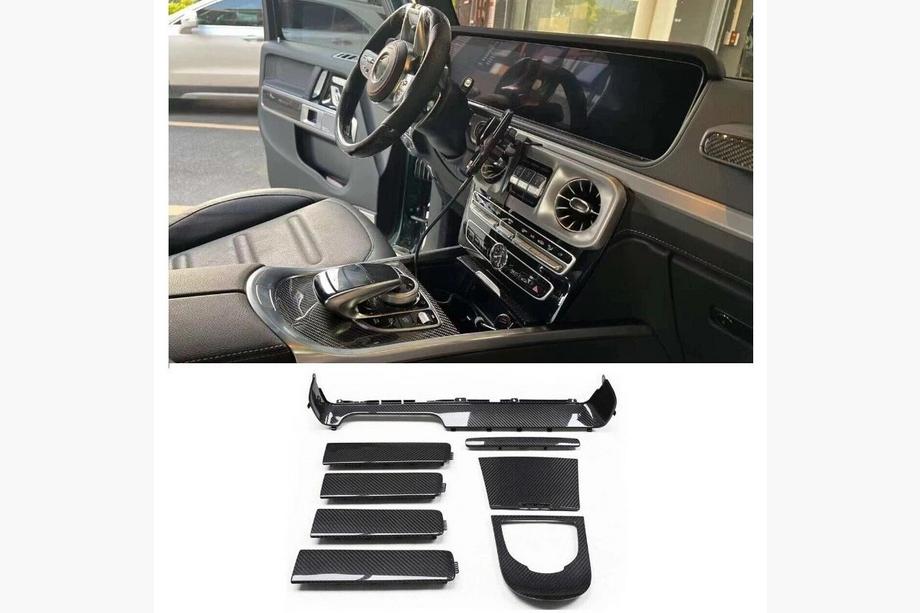 Mercedes G-Class W463 2018–2024 Komplet karbonskih vložkov za notranjost V2 Fotografija 1