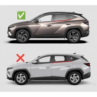Deflektorji oken (4 kosi, HIC) Hyundai Tucson NX4 2021– fotografija 1