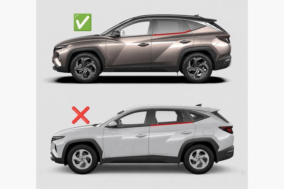 Hyundai Tucson NX4 2021– Deflektorji oken (4 kosi, HIC) Image