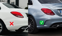 Mercedes C-class W205 2014–2021 Komplet karoserijskih dodatkov z zadnjim difuzorjem (dizajn Black Mamba C63GT) fotografija 2
