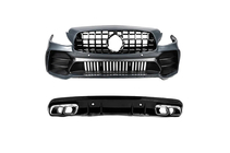 Mercedes C-class W205 2014–2021 Komplet karoserijskih dodatkov z zadnjim difuzorjem (dizajn Black Mamba C63GT) fotografija 3
