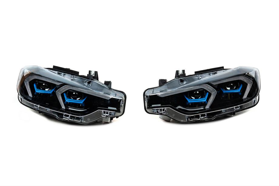 BMW serija 3 F30/F31 2012–2019 Sprednji žarometi v slogu G20 (iz halogena na LED, 2 kosa) Image