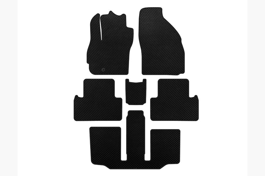 Mazda 5 2005–2009 EVA preproge za kabino (3 vrste, 7-sedežni, črne) Image