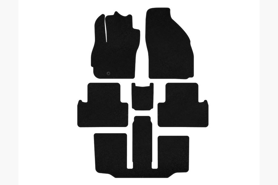 Mazda 5 2005–2009 Premium tekstilne preproge (3 vrste, 7-sedežni, črne) Image