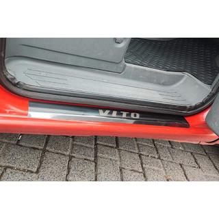 Obloge pragov Carmos (2 kosa, jeklo) Mercedes Vito W639 2004–2014 fotografija 1