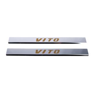 Obloge pragov Carmos (2 kosa, jeklo) Mercedes Vito W639 2004–2014 fotografija 3