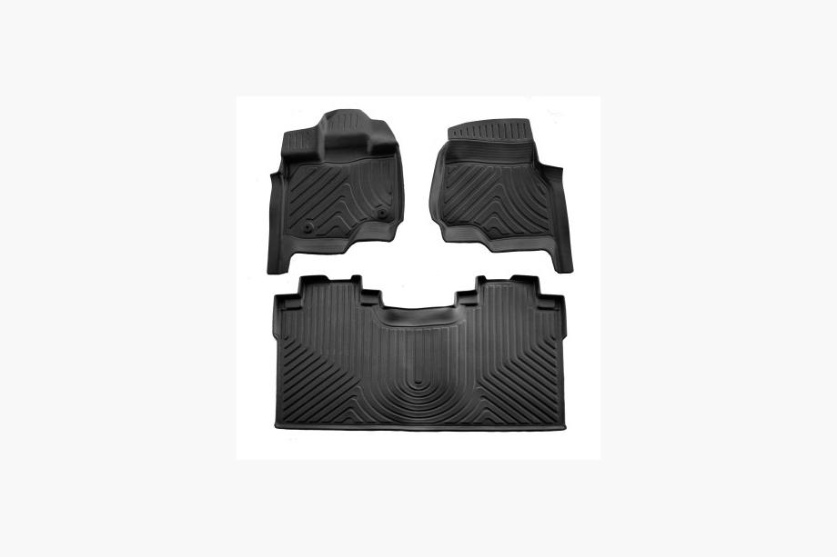 Ford F-150 2014–2021 Stingray 3D gumijasti tepihi za kabino (Crew cab, 3 kosi) Image