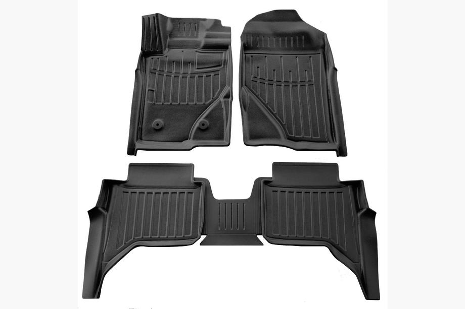 Ford Ranger 2022– Gumijaste talne preproge Stingray 3D za kabino (5 kos) Image