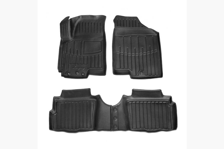 Kia Soul I 2008–2013 Stingray 3D gumijasti tepihi za kabino (4 kosi) Image