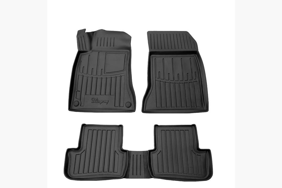 Mercedes A-class W176 2012–2018 Gumijaste talne preproge Stingray 3D za kabino (5 kos) Image