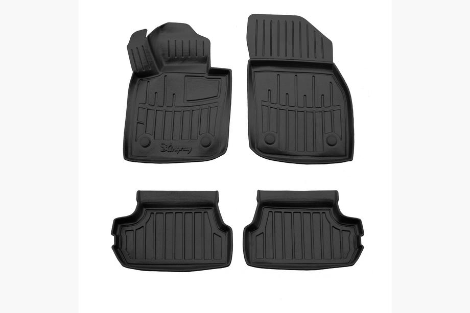 Mini Cooper F55/56/57 2014–2023 Stingray 3D gumijasti tepihi za kabino (3-vratni, komplet 4 kos) Image