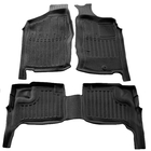 Nissan NP300 1999–2015 Stingray 3D gumijasti tepihi za notranjost (za Navara (D22), desni volan, 3 kosi) fotografija 1