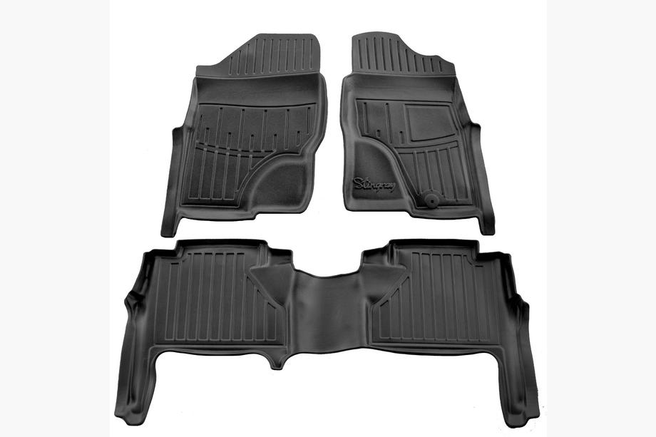 Nissan Navara 2006–2015 Gumijasti talni tepihi Stingray 3D (desni volan, 3 kosi) Image