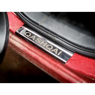 Obloge pragov (Carmos V1, 4 kos, nerjavno jeklo) Nissan Qashqai 2010–2014 fotografija 3