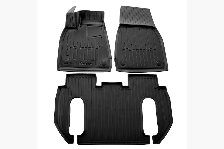 Fiat Sedici 2006–2014 Stingray 3D gumijasti tepihi za kabino (6-sedežni, 3 kosi) Image