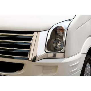 Obrobe žarometov (2 kos, inox) Volkswagen Crafter 2006–2016 fotografija 3