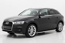 Audi Q3 2011–2019 Stranski pragovi Maydos V1 (2 kos, aluminij ↗ nerjaveče jeklo) fotografija 1