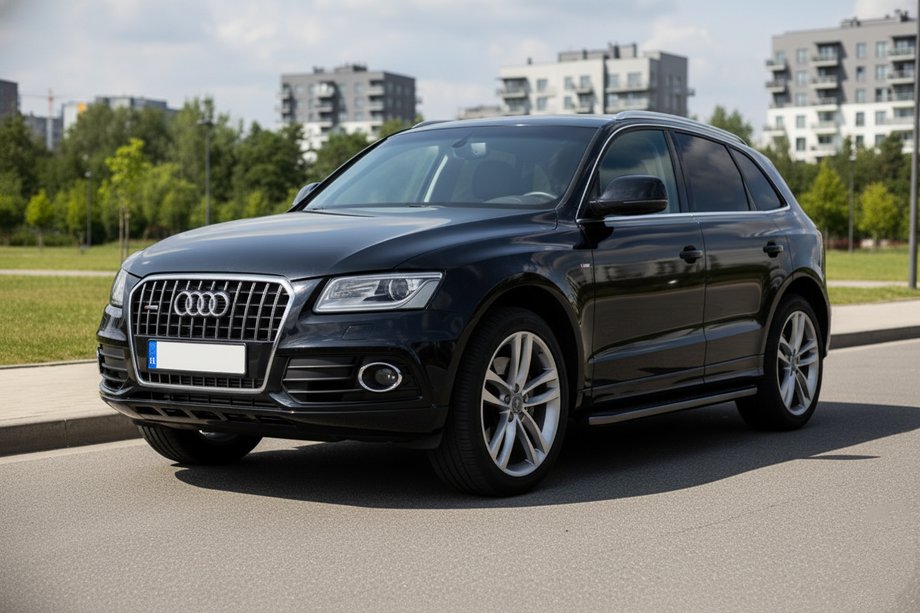 Audi Q5 2008–2017 Bočne stopnice Allmond Black (2 kosa, aluminij) Image