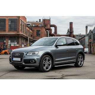 Stranski pragovi Maydos V1 (2 kos, aluminij ↗ nerjaveče jeklo) Audi Q5 2008–2017 fotografija 1